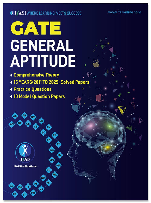 GATE General Aptitude Book 2025| Previous Year Solved Papers (2011 to 2025) & Comprehensive Theory with Practice Questions