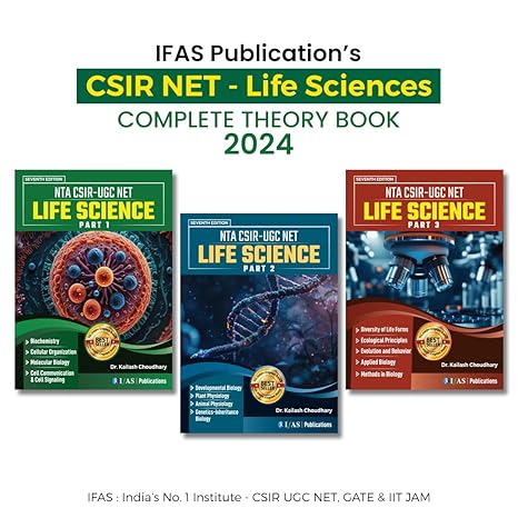 IFAS CSIR NET Life Science Books - Complete Theory Book Set (3 Books) | Best Seller Life Science Fundamental and Practice Notes for NTA UGC CSIR NET JRF LS, GATE, DBT, ICMR, SET & BARC in India