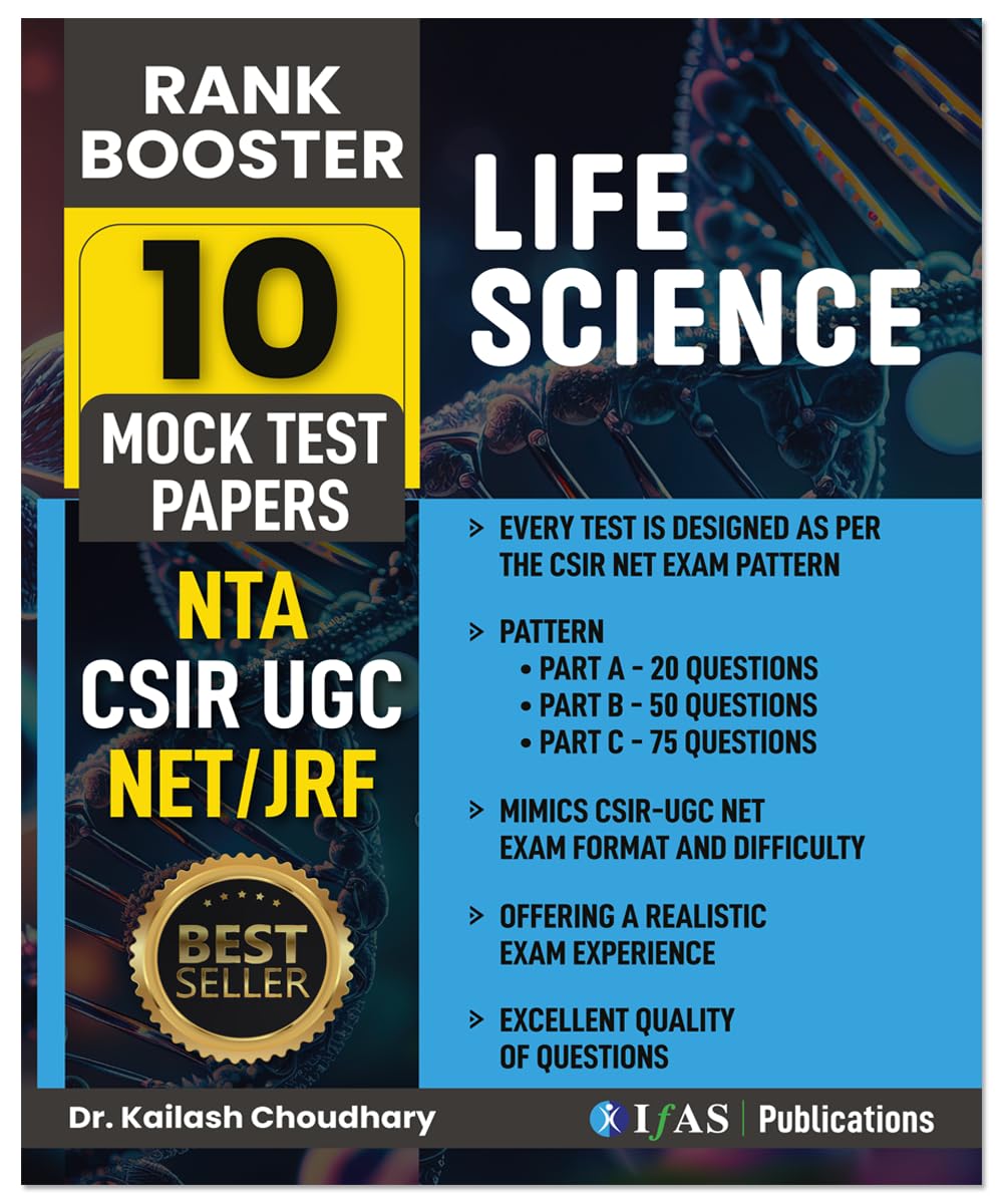 CSIR NET Life Science 2025 Book - Mock Test Papers for Rank Booster