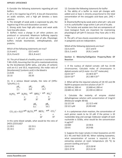 CSIR NET Applied & Objective Life Science [Section B & C] - Life Science Books for CSIR UGC NET, GATE, DBT, ICMR Exams - PYQs MCQ Questions with Answers