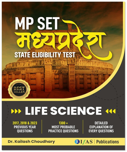 MP SET Life Science PYQ Book 2025 Previous Year Solved Papers Topic wise Sorted with Detailed Solutions