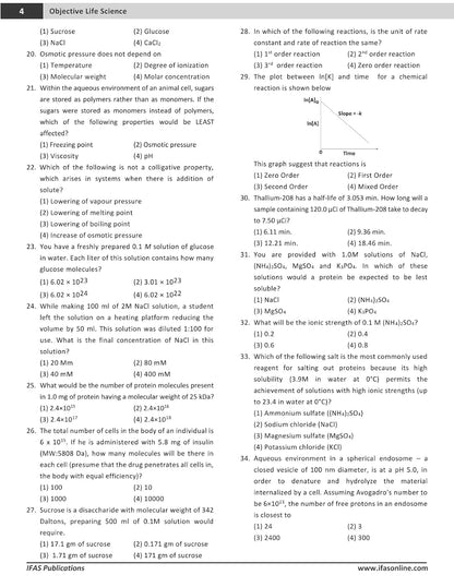 CSIR NET Applied & Objective Life Science [Section B & C] - Life Science Books for CSIR UGC NET, GATE, DBT, ICMR Exams - PYQs MCQ Questions with Answers