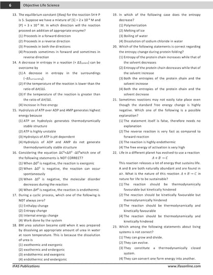 CSIR NET Applied & Objective Life Science [Section B & C] - Life Science Books for CSIR UGC NET, GATE, DBT, ICMR Exams - PYQs MCQ Questions with Answers