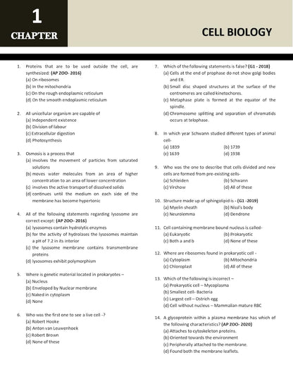 RPSC Biology Practice Question Book (Botany & Zoology) for MPPSC, UPHESC Topic wise sorted Solved Papers | Book For Assistant Professor RPSC Biology Exam
