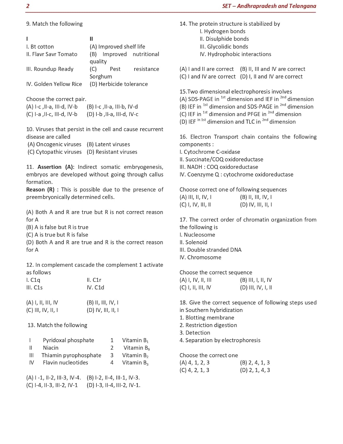 SET Life Science Previous Year Questions Book (2015-2024) All Set’s Previous Year Papers