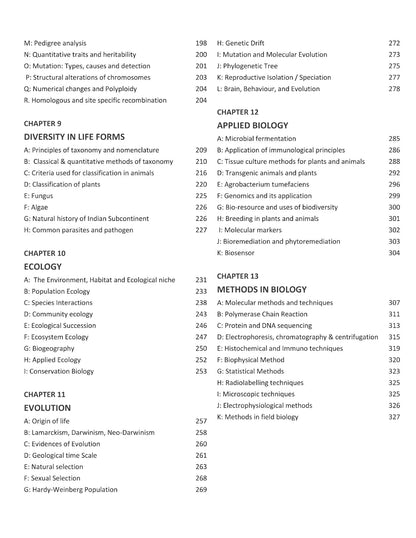 CSIR NET Applied & Objective Life Science [Section B & C] - Life Science Books for CSIR UGC NET, GATE, DBT, ICMR Exams - PYQs MCQ Questions with Answers