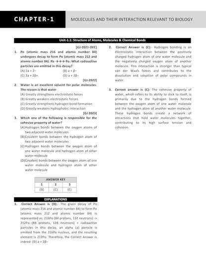 GJ SET Life Science PYQ Book 2025 Previous Year Solved Papers with 3 Mock Test Topic wise Sorted with Detailed Solutions