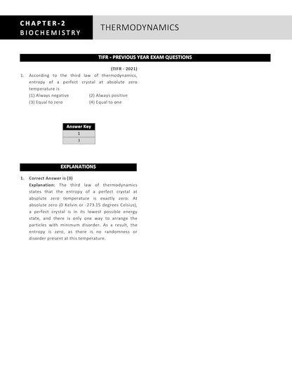 TIFR Biology (JGEEBILS Biological Science) Topic Wise Sorted Previous Year Questions Papers with Answers and Detailed Solutions | Useful for IIT JAM, GAT-B, CUET-PG, CSIR NET & GATE Examinations
