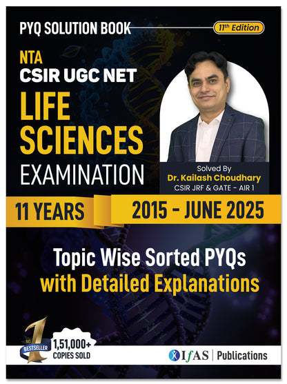 CSIR NET Life Science PYQ Book Previous Year Solved Papers with Detailed Solutions (2015 to June 2025)