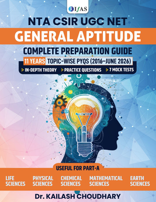CSIR NET General Aptitude Book 2025 Previous Years Questions Paper with Detailed Solutions