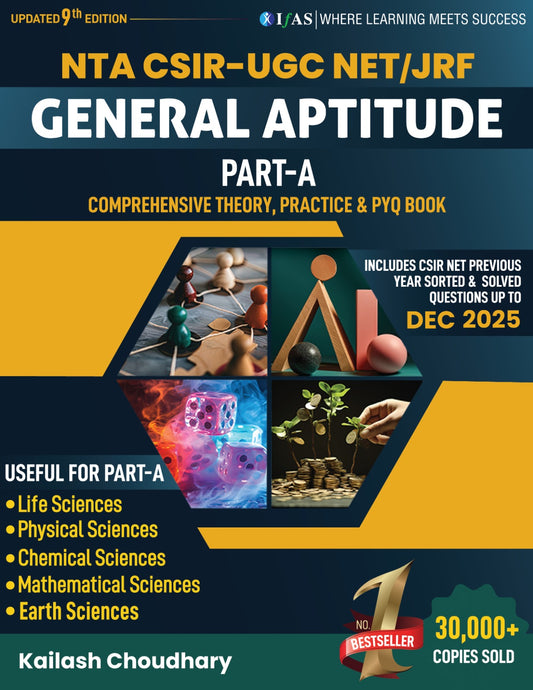 CSIR NET General Aptitude Book 2025 Previous Years Questions Paper with Detailed Solutions