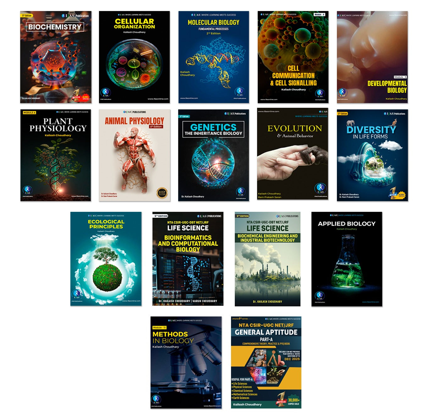 CSIR NET Life Science Books - Complete Study Materials with Theory & Practice Notes (16 Book Set) | Concept Books for NTA CSIR UGC NET/JRF, GATE Bioscience Examinations