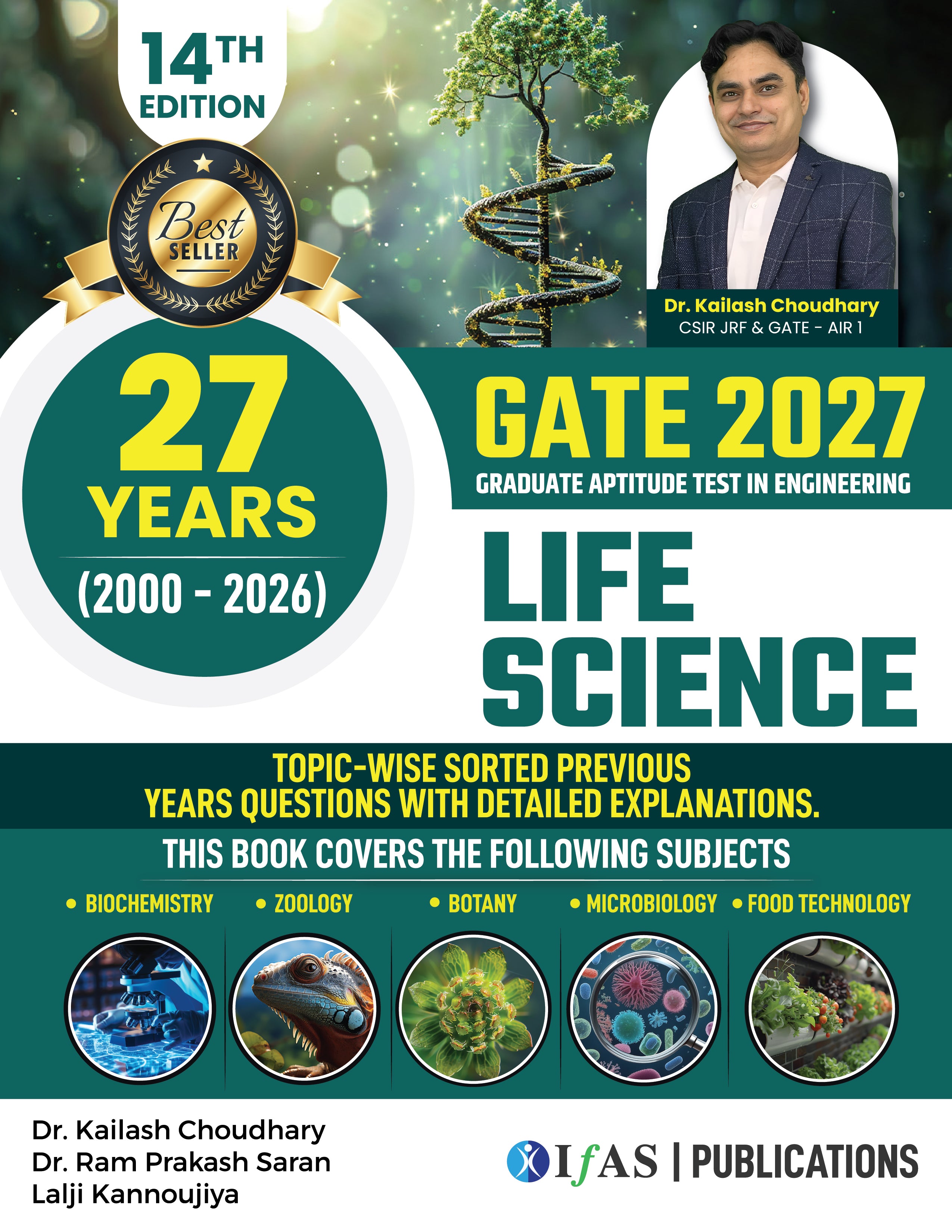 GATE Life Science PYQ Book 2026 Previous Year Solved Papers (2000 to 2 ...