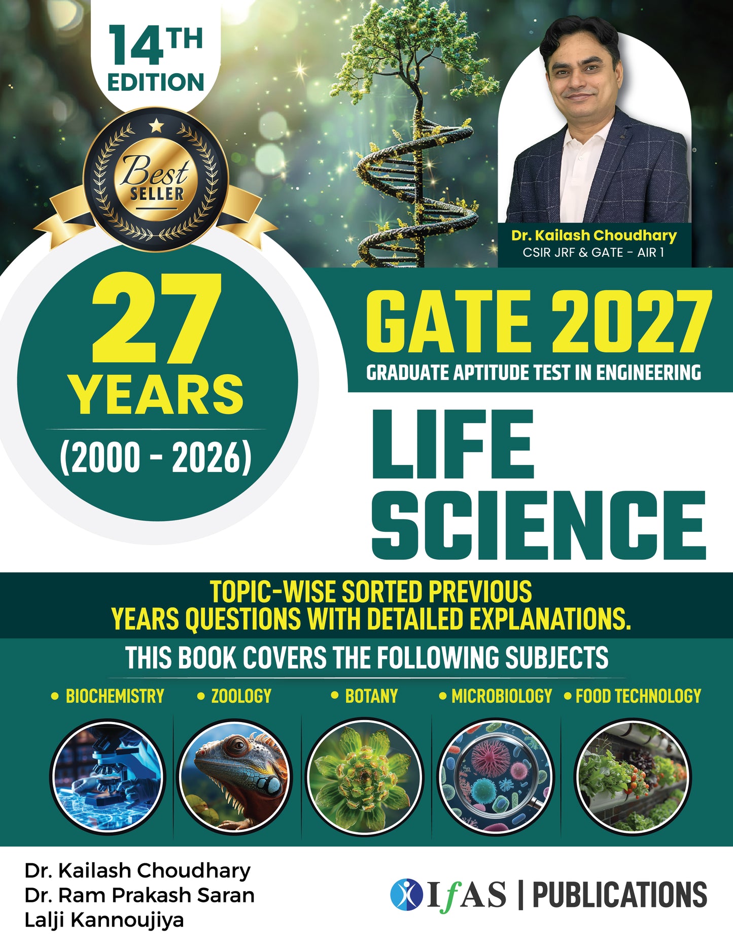 GATE Life Science PYQ Book 2026 Previous Year Solved Papers (2000 to 2025)