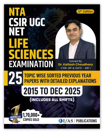 CSIR NET Life Science PYQ Book Previous Year Solved Papers with Detailed Solutions (2015 to June 2025)