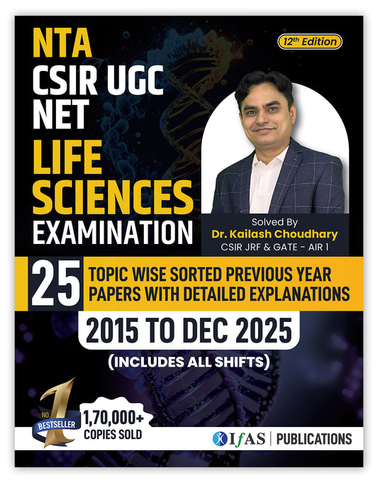 CSIR NET Life Science PYQ Book Previous Year Solved Papers with Detailed Solutions (2015 to June 2025)