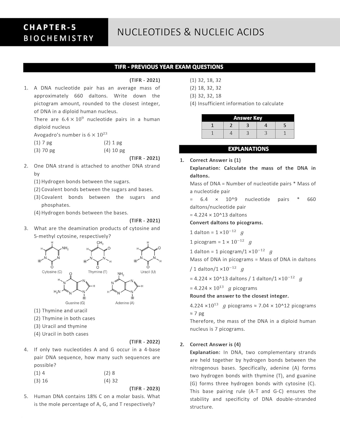 BARC OCES Bioscience Book 2025 Contains 1500+ Topic wise Sorted Most Probable Question with detailed Solutions