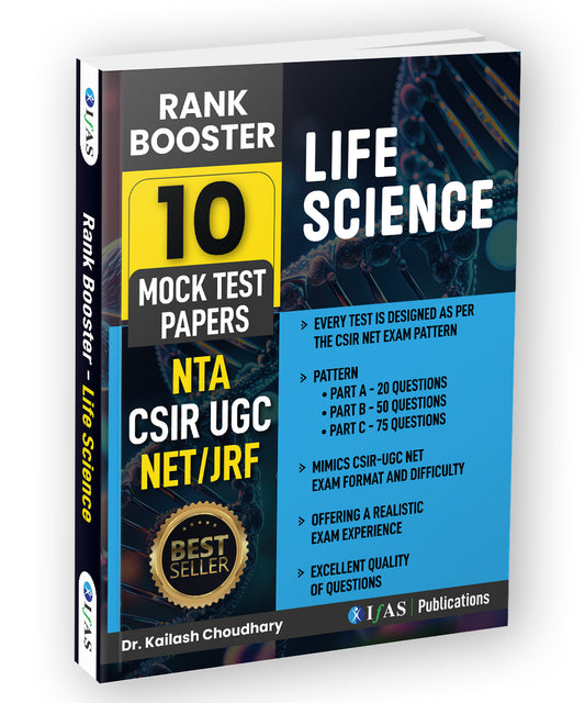 CSIR NET Life Science 2024 Book - Mock Test Papers for Rank Booster - 10 Model Paper as per updated CSIR NET Syllabus & Exam Pattern