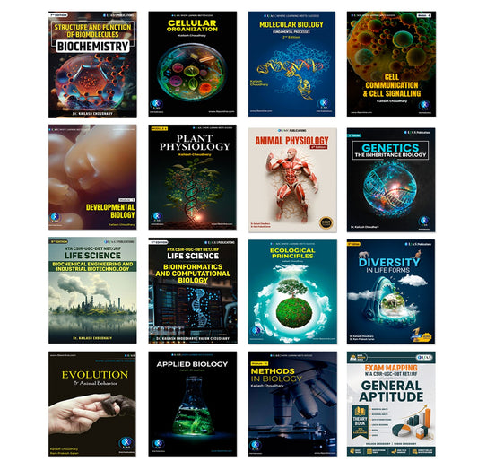 CSIR NET Life Science Books - Complete Study Materials with Theory & Practice Notes (16 Book Set) | Concept Books for NTA CSIR UGC NET/JRF, GATE Bioscience Examinations